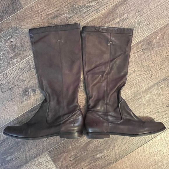 Frye Cindy Slouch Brown Boots Size 7.5 , leather is so soft!! - Picture 13 of 16